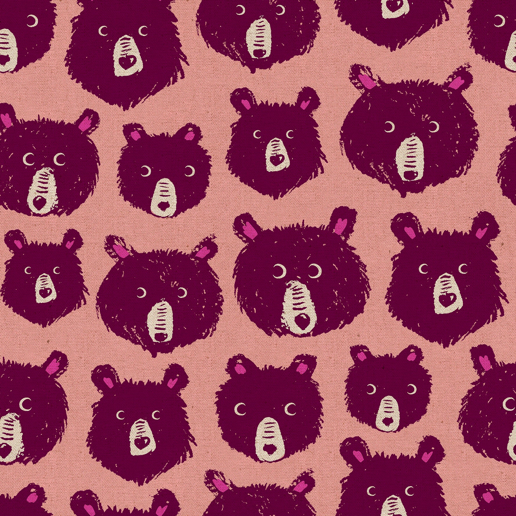 TEDDY AND THE BEARS CANVAS|| Peach Fizz
