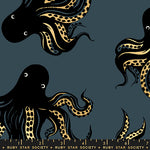 PREORDER Ink Shop || Mystery Food Smoke || Cotton Linen Canvas HALF YARD