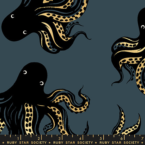 PREORDER Ink Shop || Mystery Food Smoke || Cotton Linen Canvas HALF YARD