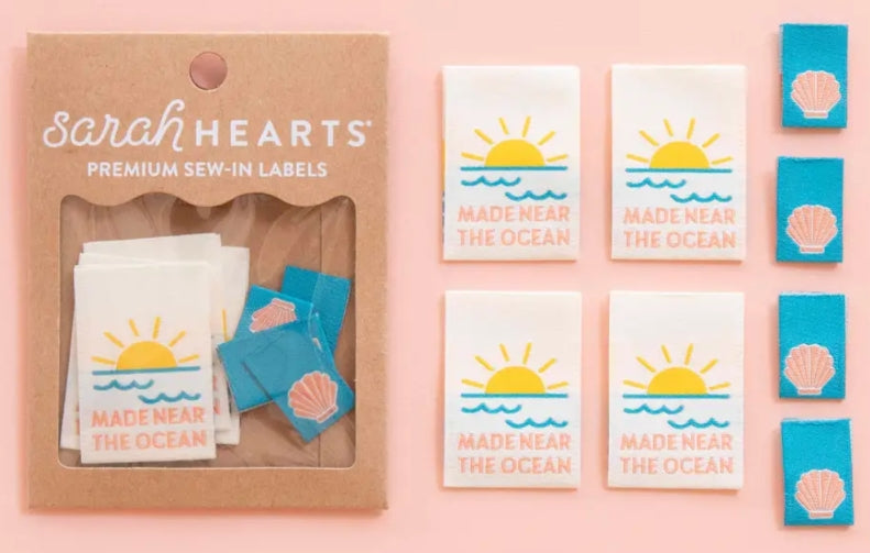*New Version* Made Near the Ocean - Sewing Woven Clothing Label Tags