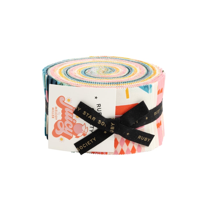 Juicy || 40 pc Jelly Roll || Cotton Quilting Fabric
