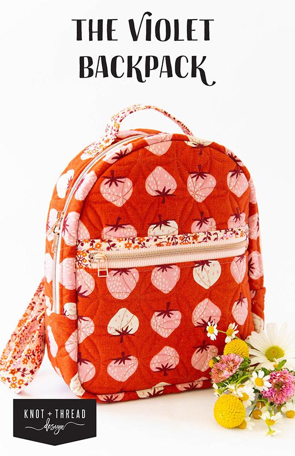Violet Backpack - Printed Pattern