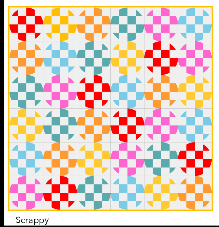 PREORDER Sewpicious Carlita Quilt Pattern Kit || Scrappy Option || Throw