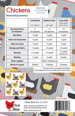 Chickens Printed Quilt Pattern // Cluck Cluck Sew