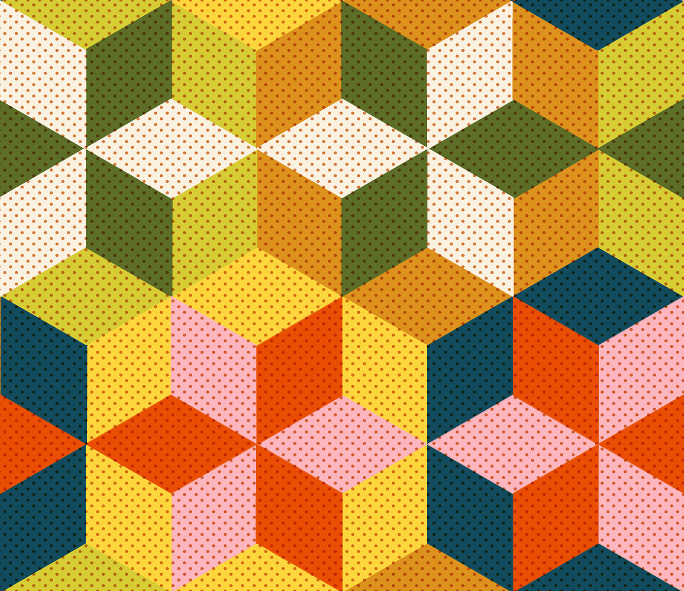 PREORDER Daisy Days || Star Cheater Pistachio || Cotton Quilting Fabric