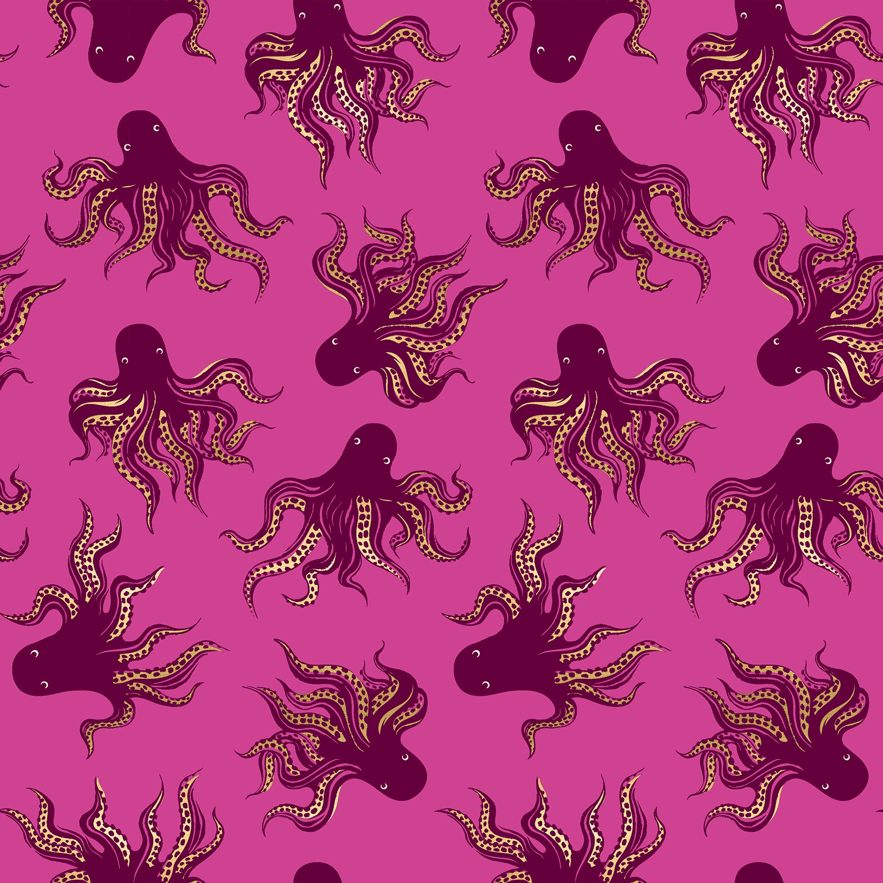 PREORDER Ink Shop || Mystery Food Berry || Cotton Quilting Fabric