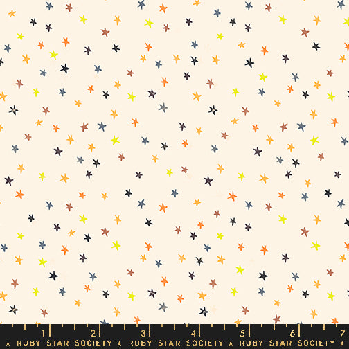 GOOD SPIRITS || Mini Starry Halloween Rainbow || Cotton Quilting Fabric