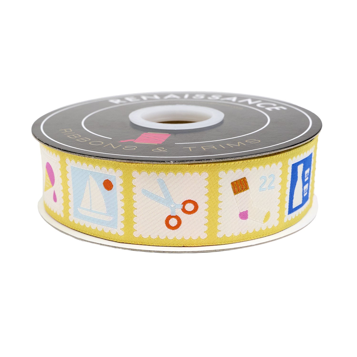 PREORDER Designer Renaissance Ribbons: Postage 7/8" BTY