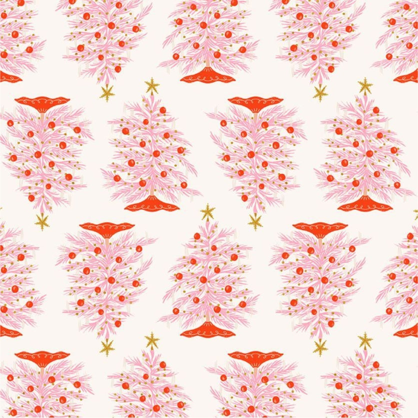 HOLLY JOLLY || Christmas Trees || Cotton Quilting Fabric
