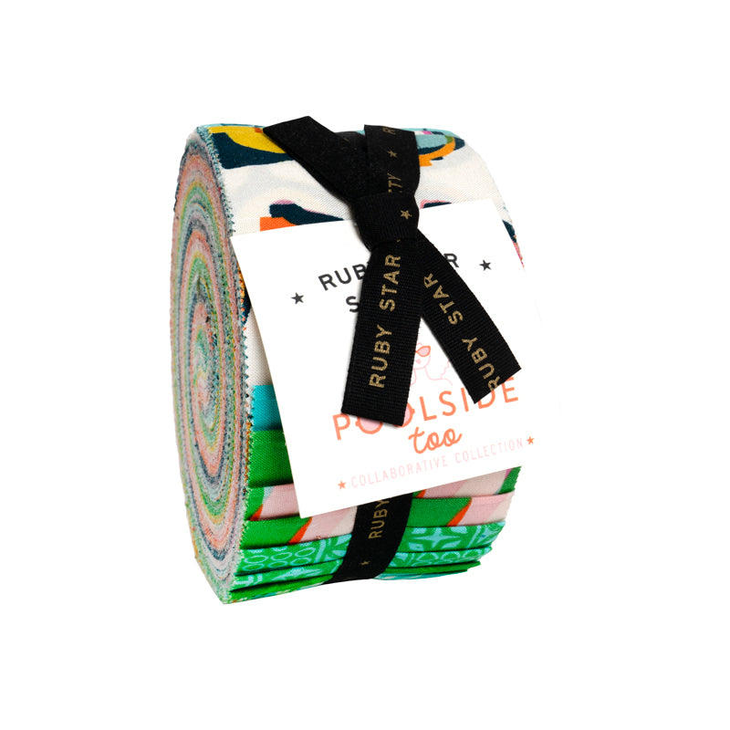PREORDER Poolside Too || 42 pc Jelly Roll || Cotton Quilting Fabric