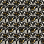 PREORDER Ink Shop || Scallop Flower Gold || Cotton Quilting Fabric