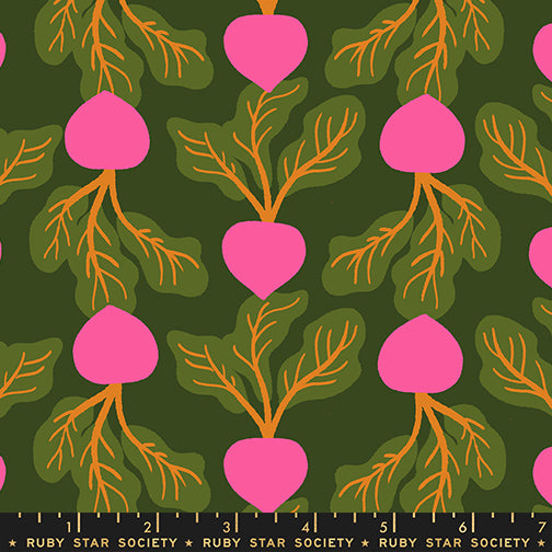 PREORDER Sparkle Shopper || Radishing Jen Green || Cotton Quilting Fabric