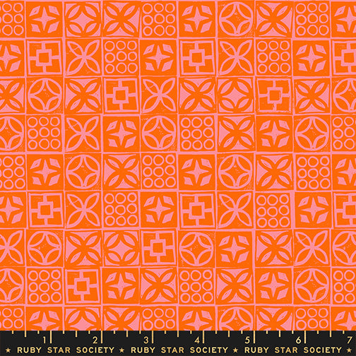 PREORDER Poolside Too || Architectural Blocks Goldfish || Cotton Quilting Fabric