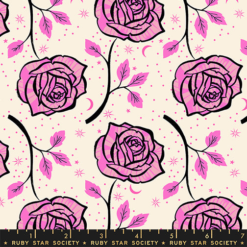 PREORDER Ink Shop || Ink Rose Lipstick || Cotton Quilting Fabric