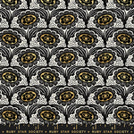 PREORDER Ink Shop || Scallop Flower Gold || Cotton Quilting Fabric