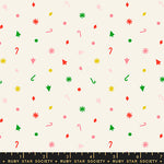 PREORDER MERRY HAPPY || Christmas Confetti Multi || Cotton Quilting Fabric