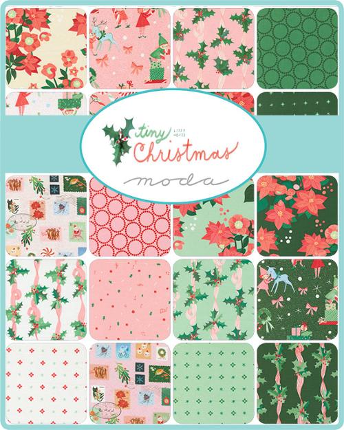 Tiny Christmas || 42pc Mini Charm Pack || Cotton Quilting Fabric