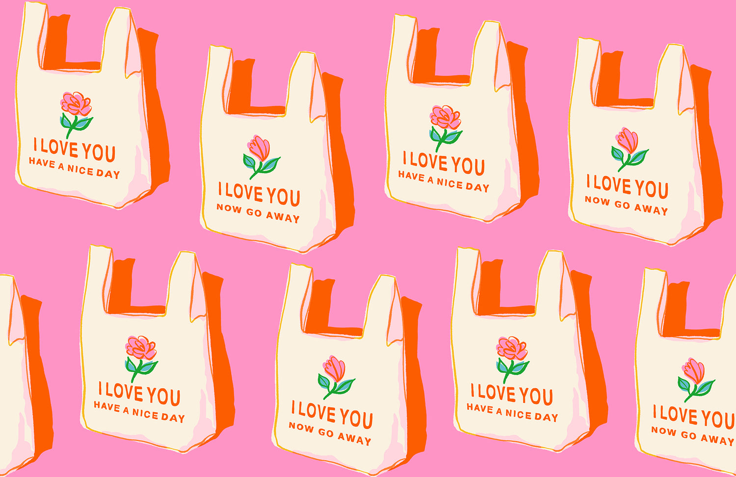 PREORDER Sparkle Mart || Have a Nice Day Flamingo|| Cotton Quilting Fabric