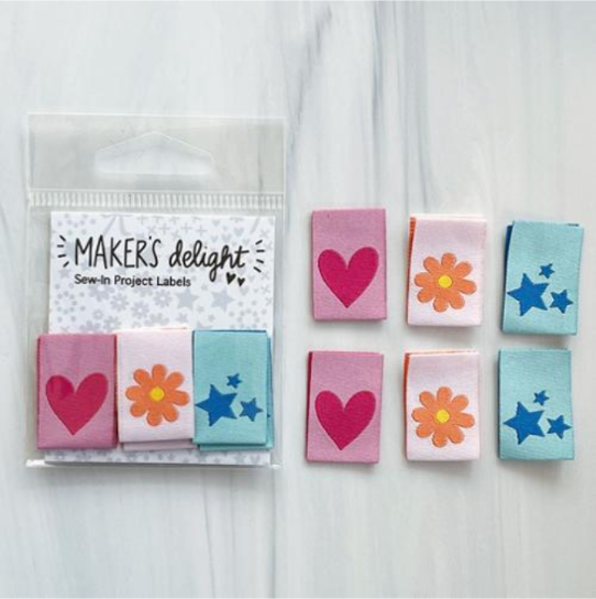 Maker's Delight Icons || Woven Labels || 6 Pack