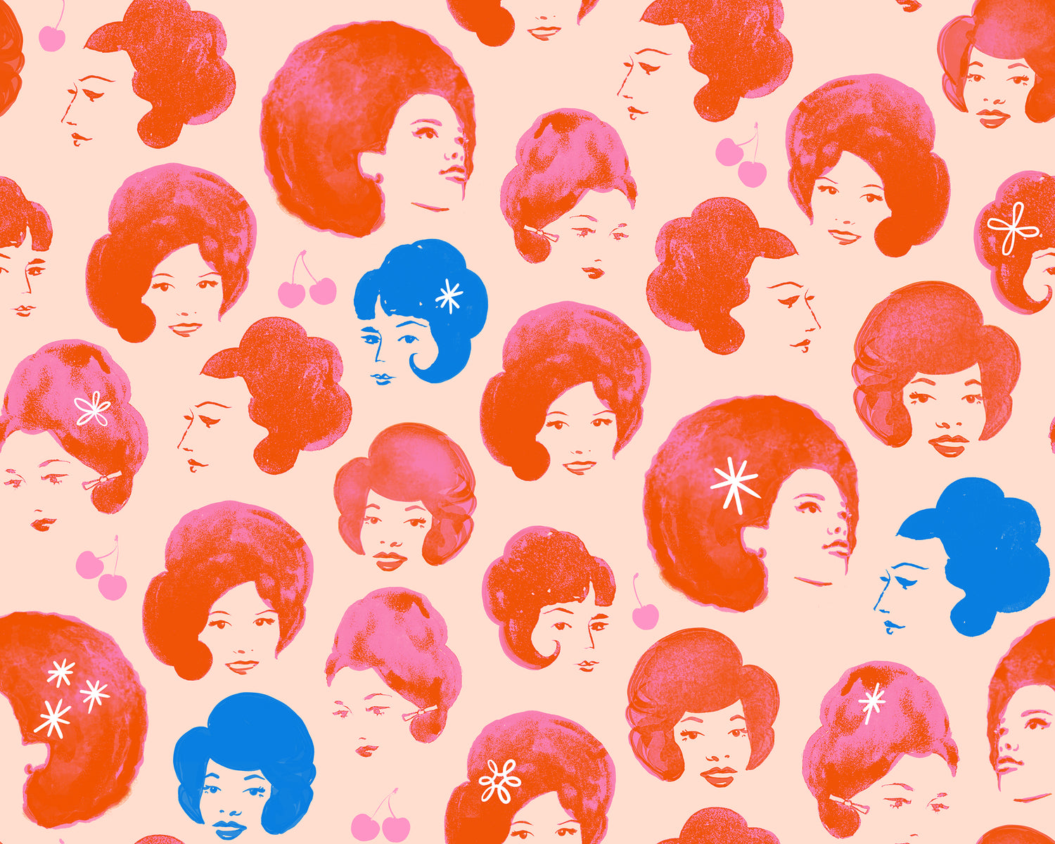 PREORDER Sparkle Mart || Dottie's Friends Peach Blossom || Cotton Quilting Fabric