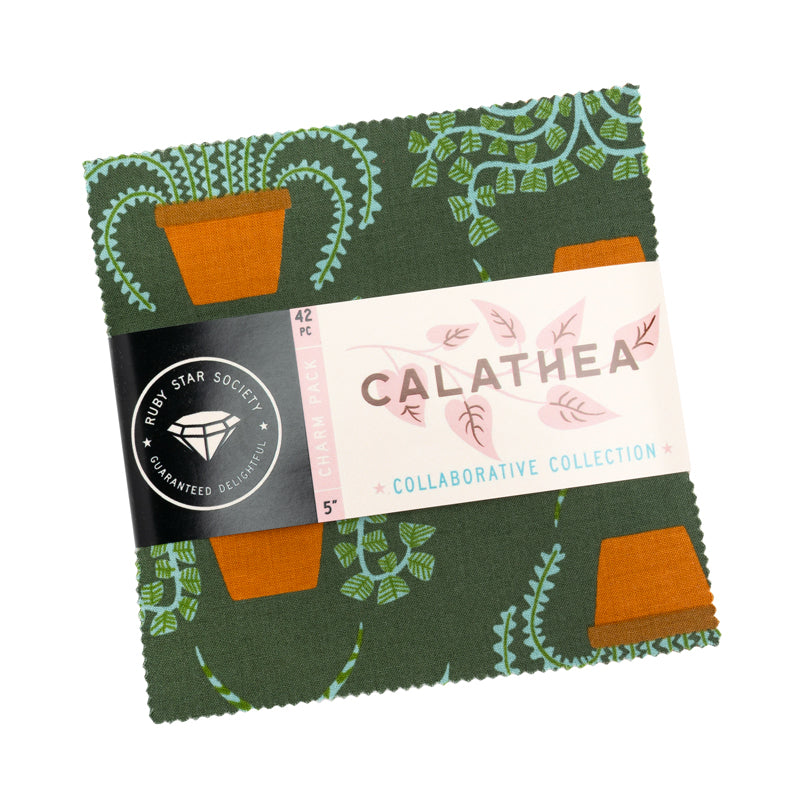 Calathea || 42 pc Charm Pack || Cotton Quilting Fabric
