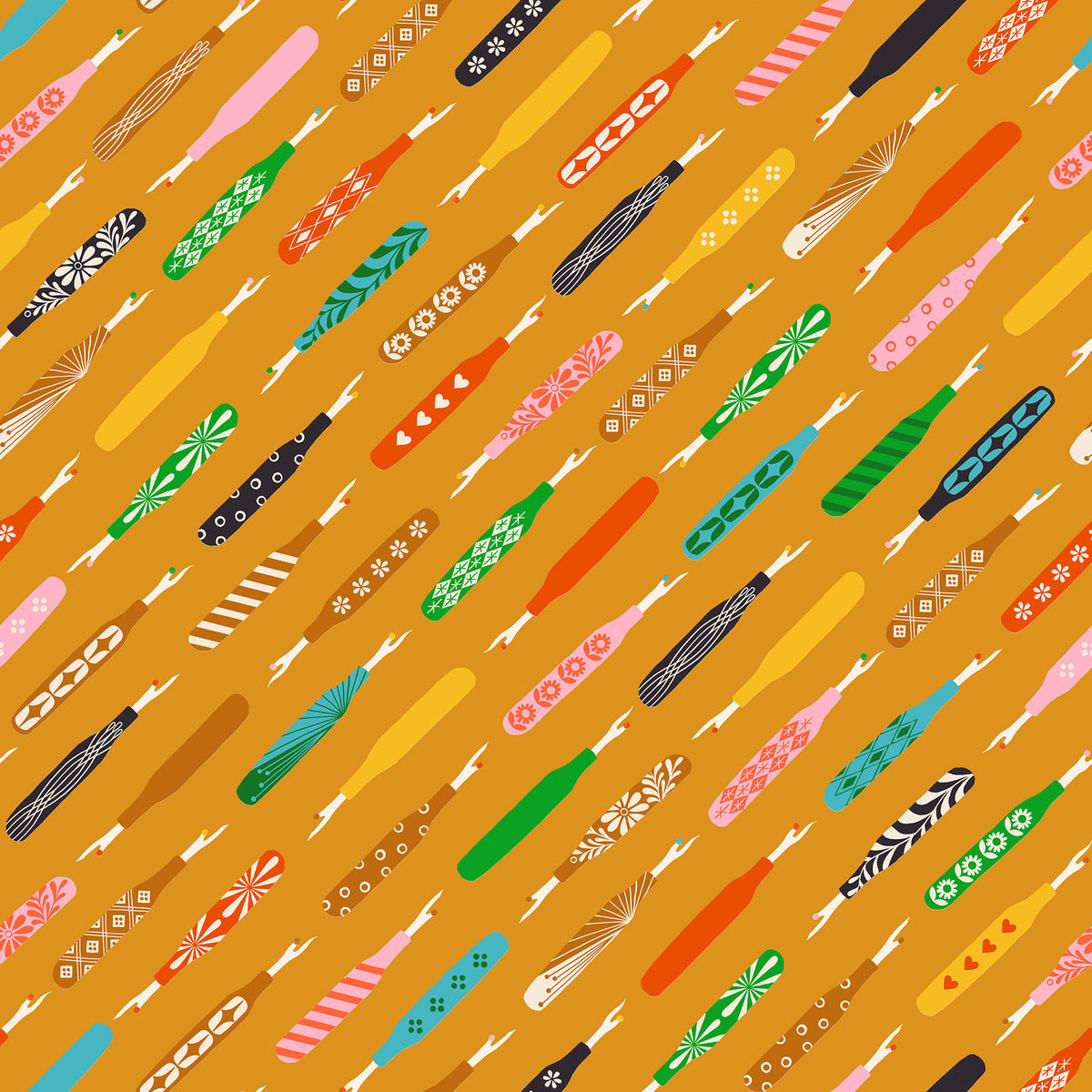 PREORDER 1-800-Notion || Seam Rippers Honey || Cotton Quilting Fabric