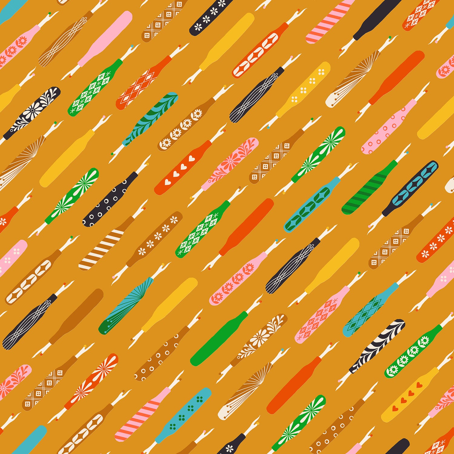 PREORDER 1-800-Notion || Seam Rippers Honey || Cotton Quilting Fabric