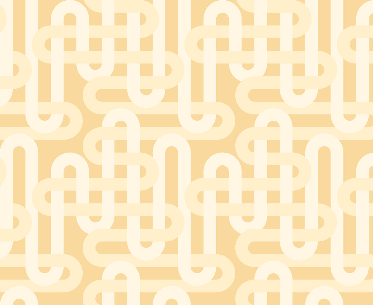 Groove || Woven Geometrics Champagne || Cotton Quilting Fabric