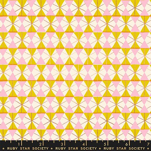 PREORDER MERRY HAPPY || Happy Hexie Golden Hour || Cotton Quilting Fabric