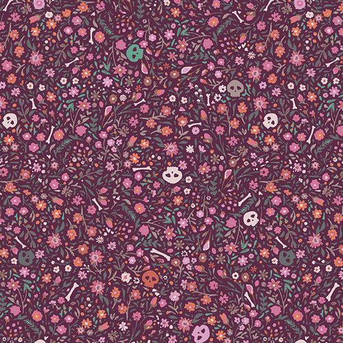 Enshadow || Boneyard Hexberry || Cotton Quilting Fabric