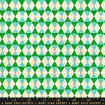 PREORDER MERRY HAPPY || Happy Hexie Verdant || Cotton Quilting Fabric