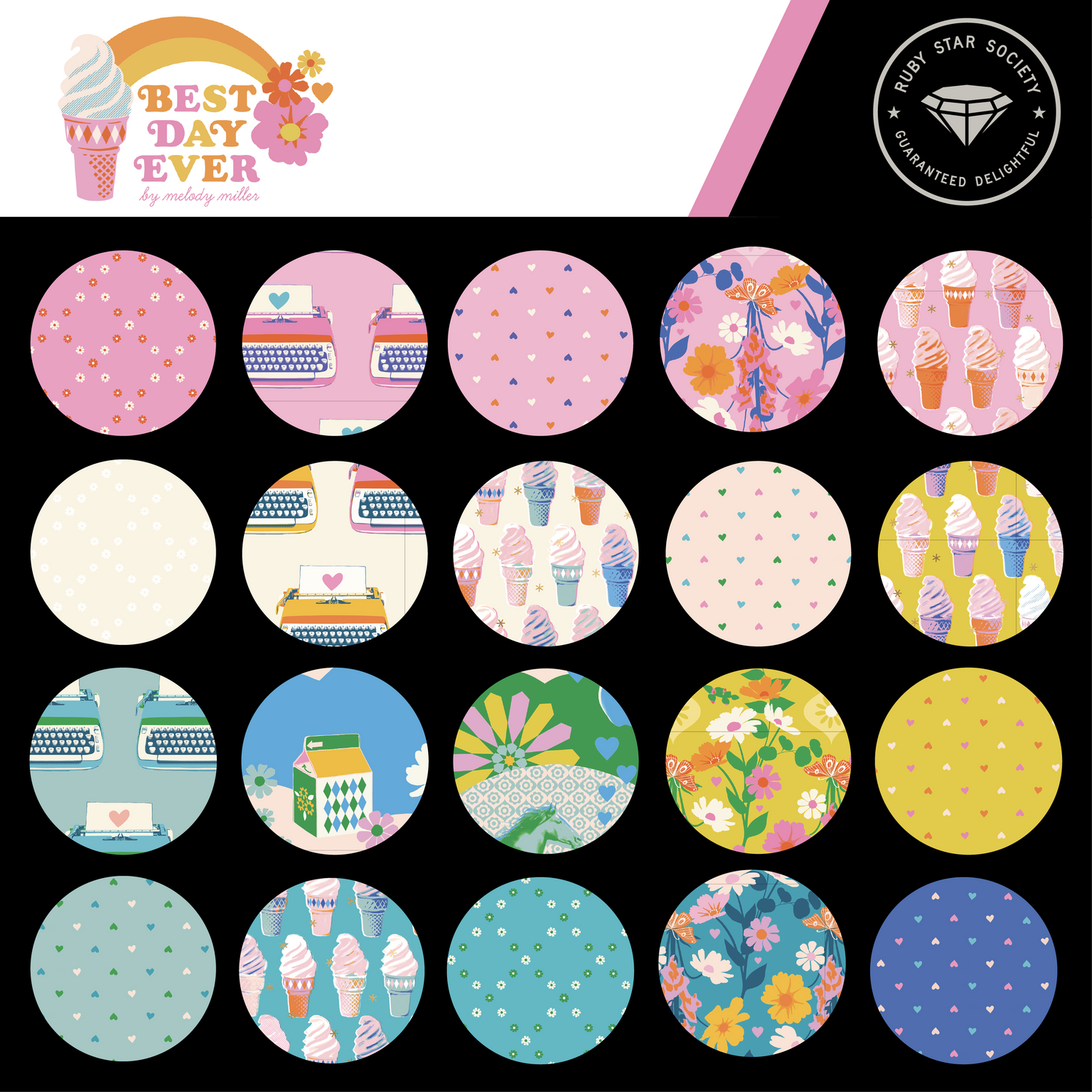 PREORDER Best Day Ever || 23pc Yard Bundle || Cotton Quilting Fabric