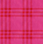 PREORDER Warp and Weft Mystic Fable || Horizon Plaid Vivid Pink || Cotton Woven Quilting Fabric