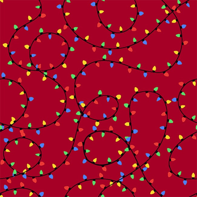 Holiday Lights Red || Cotton Quilting Fabric