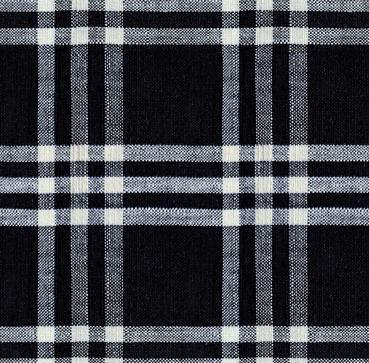 Warp and Weft Mystic Fable || Horizon Plaid Black || Chore Coat Fabric HALF YARD