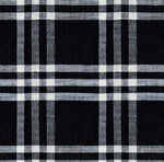 Warp and Weft Mystic Fable || Horizon Plaid Black || Chore Coat Fabric HALF YARD