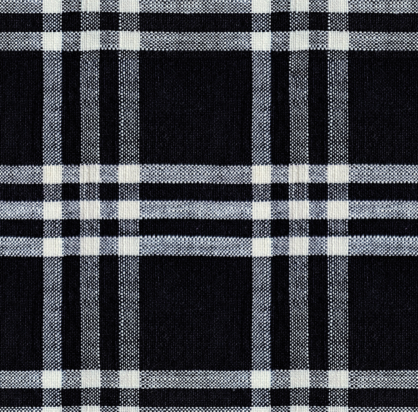 Warp and Weft Mystic Fable || Horizon Plaid Black || Chore Coat Fabric HALF YARD