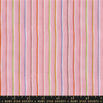 PREORDER Warp and Weft Mystic Fable || Sketch Stripe Twist Weave Rosebud || Cotton Woven Quilting Fabric