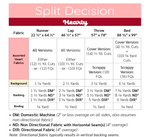 Split Decision: Hearty Throw Kit (Dark Background)