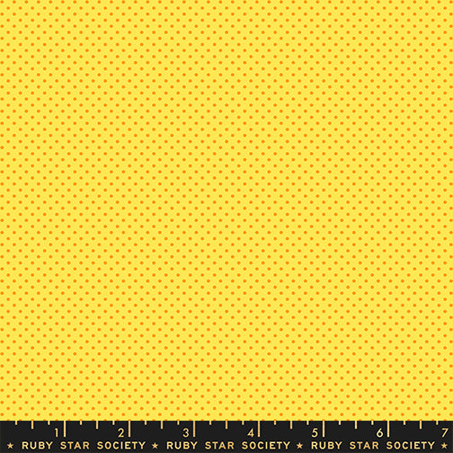 PREORDER 1-800-Calico || Mini Dot Chrome Yellow || Cotton Quilting Fabric