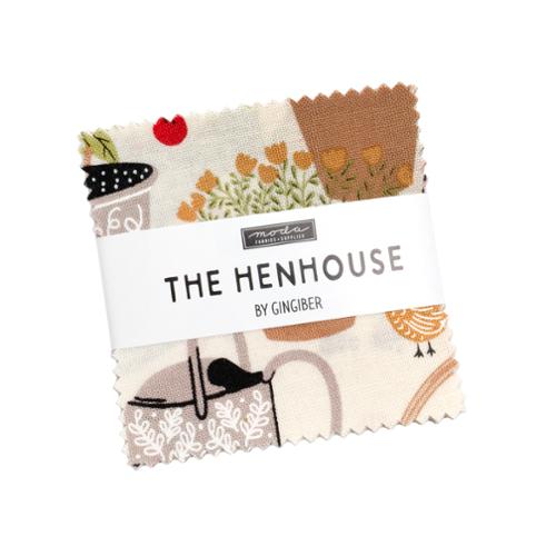 The Henhouse || 42 pc Mini Charm Pack || Cotton Quilting Fabric
