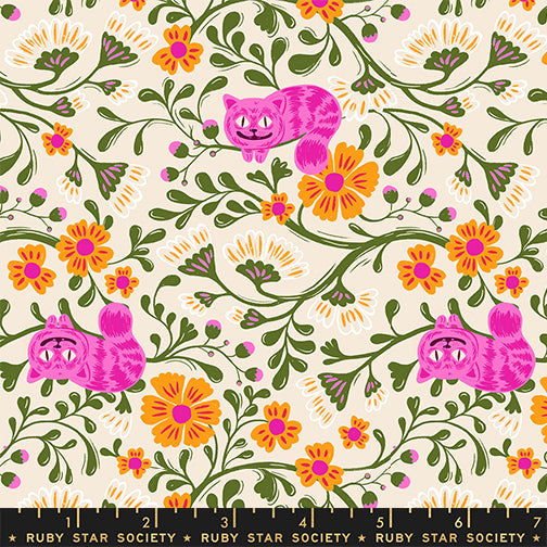 PREORDER Hello Alice || Cheshire Shell || Cotton Quilting Fabric