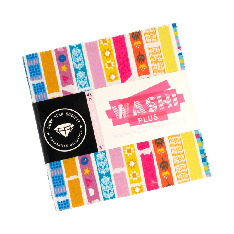 PREORDER Washi Plus || 42 pc Charm Pack || Cotton Quilting Fabric