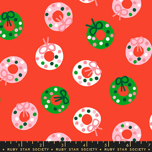 PREORDER MERRY HAPPY || Bough Down Lollipop || Cotton Quilting Fabric