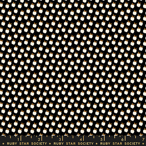 PREORDER Catnap || Apples Black || Cotton Quilting Fabric