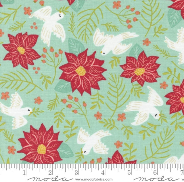 Joyful Joyful || Peace Sky || Cotton Quilting Fabric || Half Yard