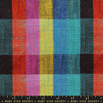 Sunshine Toweling || Picnic Plaid Black || Half Yard
