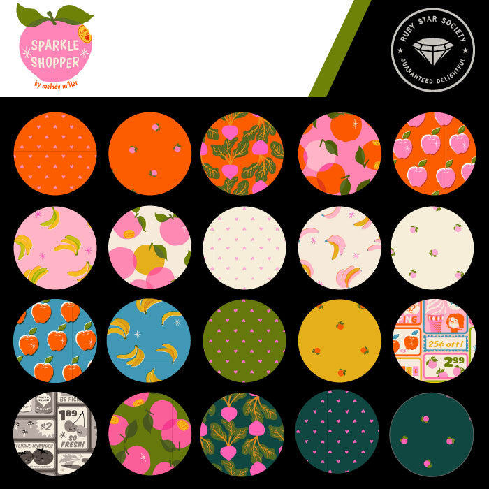 PREORDER Sparkle Shopper || 27pc Fat Quarter Bundle || Cotton Quilting Fabric