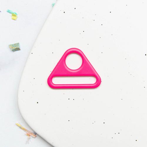 1.5" Triangle Ring || Hot Pink