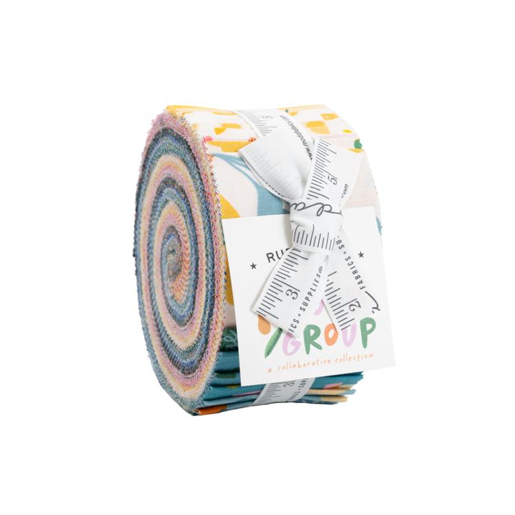 Food Group || 40 pc Jelly Roll || Cotton Quilting Fabric